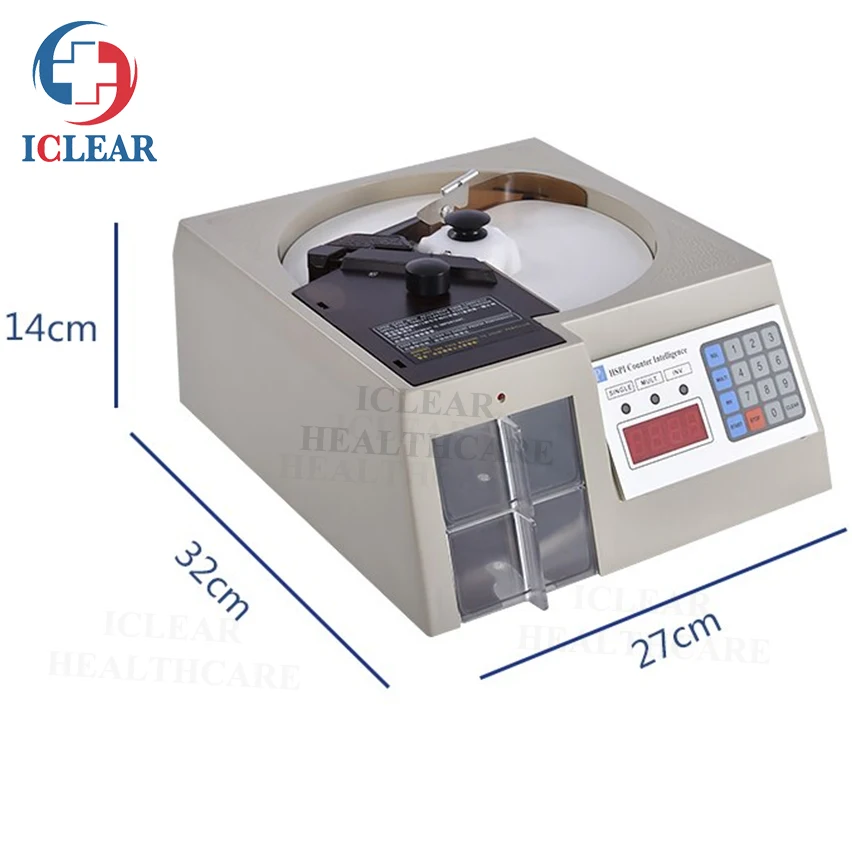 

Small Automatic Pill Counter Tablet Counting Machine Pill Counting Tray for Capsules/Pills/Tablet 220V/110V