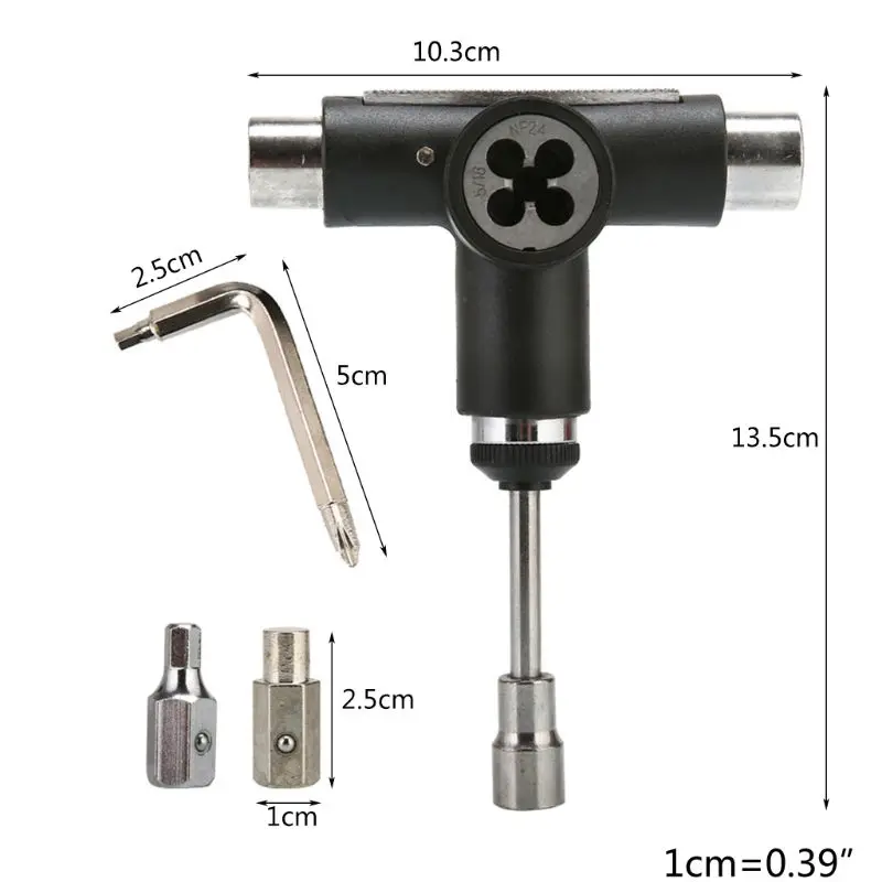 

50LB Skateboard Tool Roller Skate Scooter Adjusting T-Wrench Long board Fish Board Repair Tools L-type Head Spanner