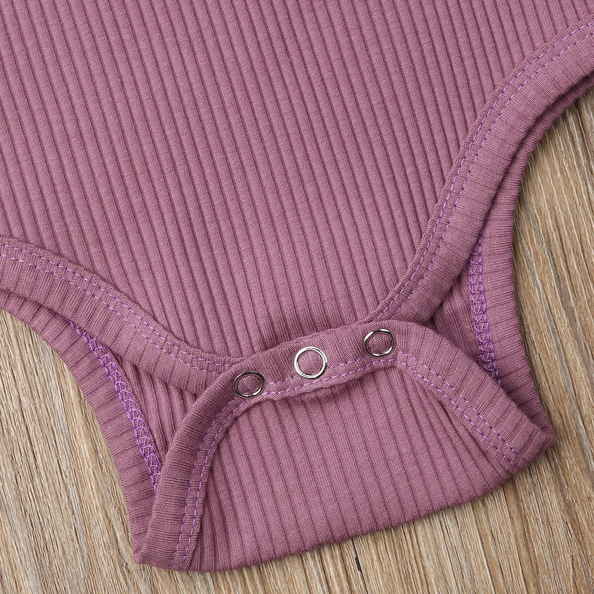 

4Color Newborn Baby Girl Clothes Tops Long Sleeve Solid Ruffles Romper Sunsuit Outfit Set