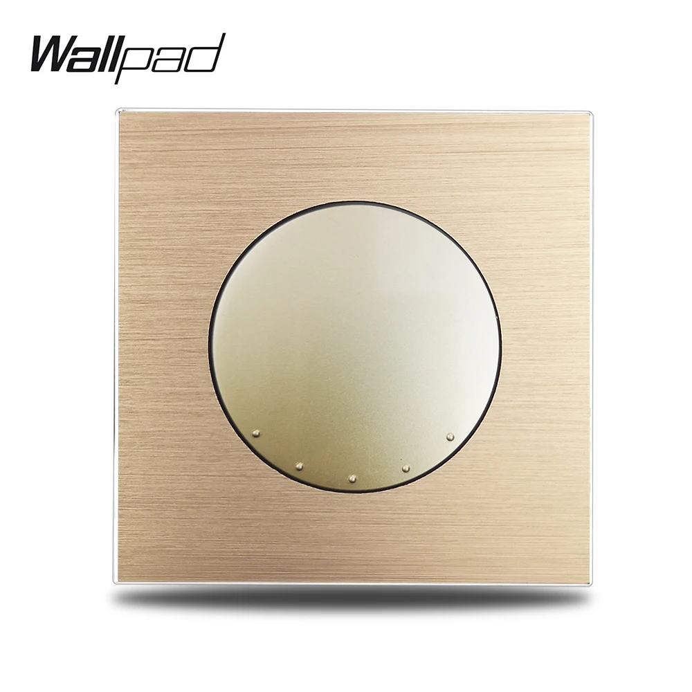Wallpad Gold L6 1 Gang Промежуточный настенный выключатель Матовая атласная Золотая
