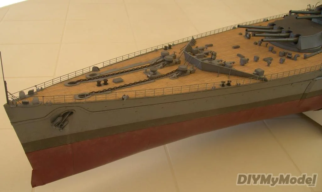 DIYMyModeI-rompecabezas del rey brit&aacute;nico de George V, battleship, bricolaje, artesanal, modelo de papel, juguete hecho a mano, regalo, utillaje de pel&iacute;cula-1