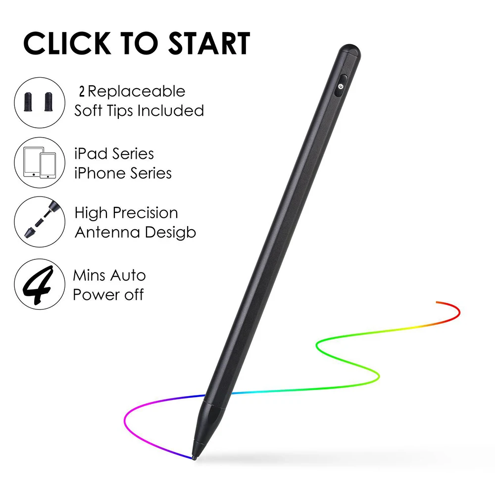 Сенсорная ручка для рисования экрана Apple iPad 10 2 2019 Air 3 Pro 5 11 12 9 2018 2020 7 2017 5th 6th 7th 8th Mini |