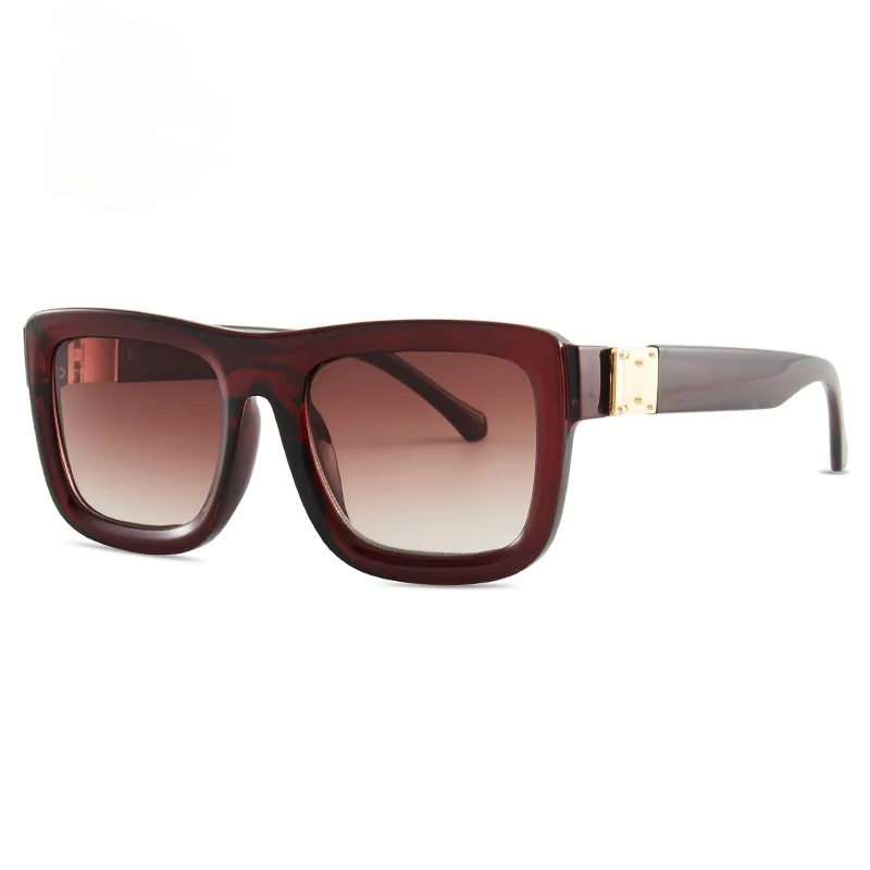 

GCV Men And Women With Sunglasses Personality Box Fashion Trend Luxury Big-style Designer Woman's Sunglasses Gafas De Sol UV400