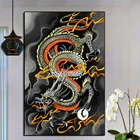 5D алмазная вышивка змея Вышивка крестом Дракон алмазная живопись наборы мозаика распродажа Стразы Искусство Ручная работа подарок домашний декор большой