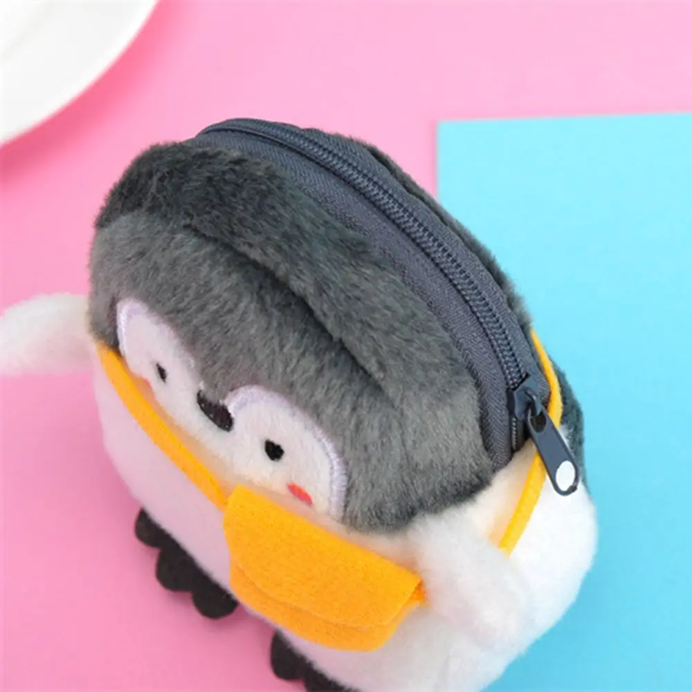 Милый плюшевый Кошелек в виде животного пингвина сумка для монет Сумка с