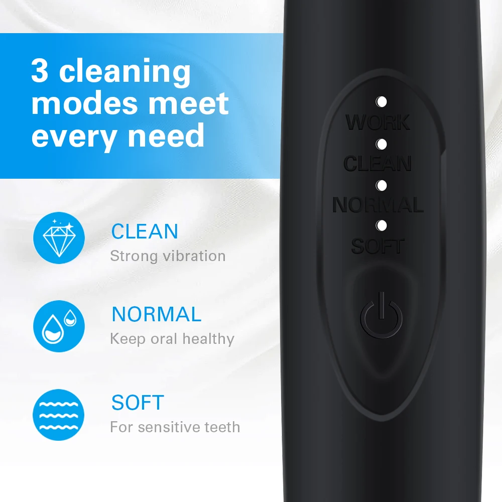 Скребок зубной электрический портативный для отбеливания зубов и орошения