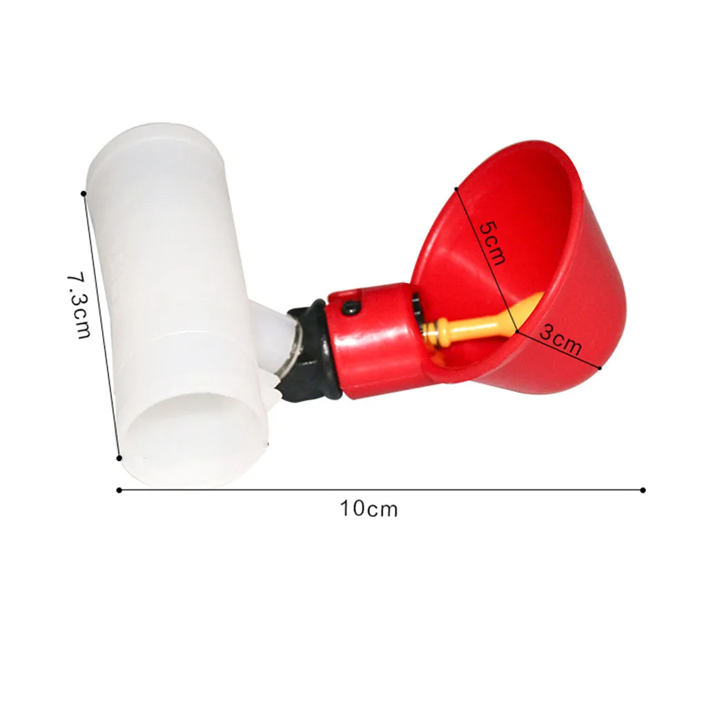 

5pcs Poultry Water Drinking Cups Bowls Chicken Automatic Drinkers Birds Waterer Bird Water Dispenser