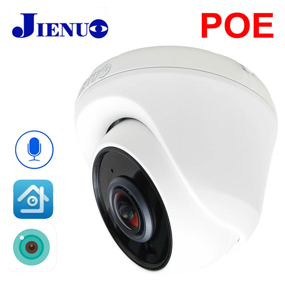 

Icsee 1080P 3MP 4MP POE Camera IP 1.7mm Panoramic Fisheye Lens Cctv Security Surveillance Built-in Mic LED Infrared JIENUO