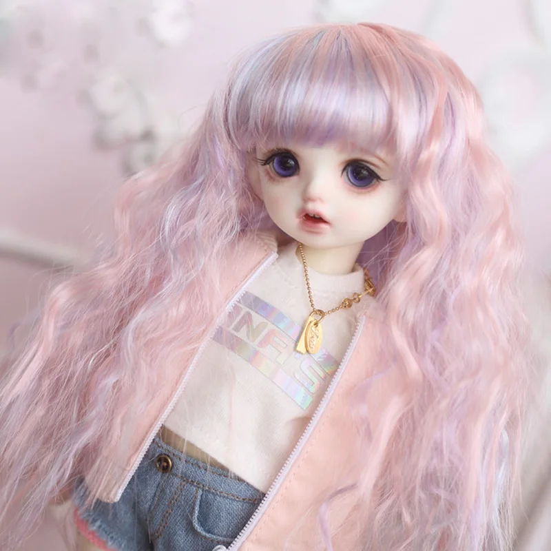1/3 1/4 1/6 1/8 высокотемпературная Bjd Sd кукла парик проволока милые волнистые супер