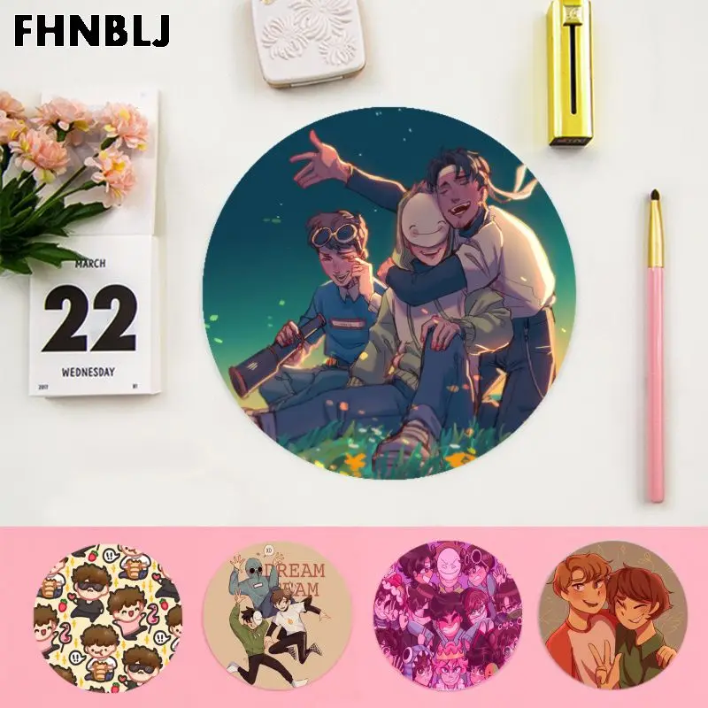 

FHNBLJ мой любимый аниме Dream Smp круглый Настольный коврик для ноутбука, игровой коврик для мыши, коврик для ПК, ноутбука, ноутбука