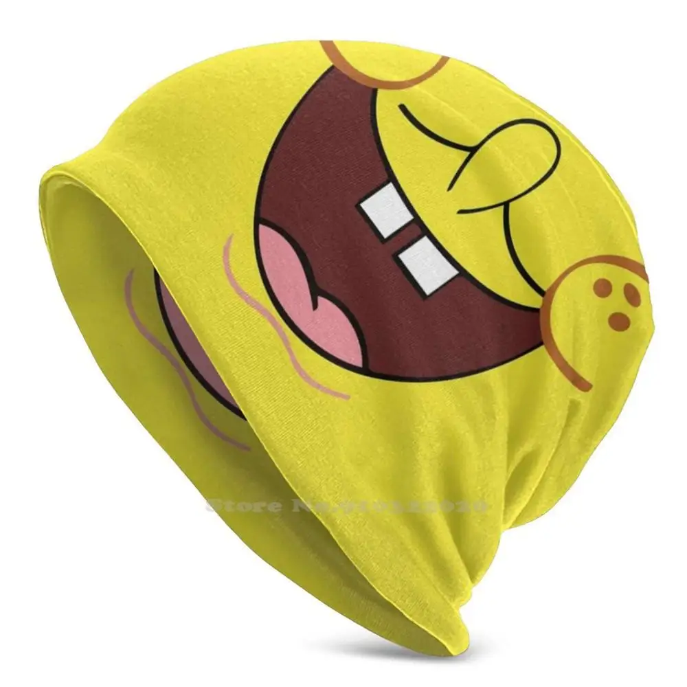 

Mouth Outdoor Sports Windproof Cap Casual Beanie Cartoon Tv Show Face Color Colorful Square Mouth Head Yellow Hd Kids Kid