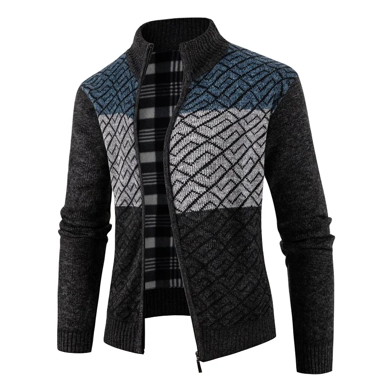 

Brand clothing Men's Sweater Male Jacket Solid Color Sweaters Knitwear Warm Sweatercoat Cardigans Men Clothing Plus size 3XL