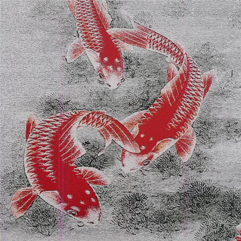 

Brocade painting, Thangka embroidery, nine carp and fish painting