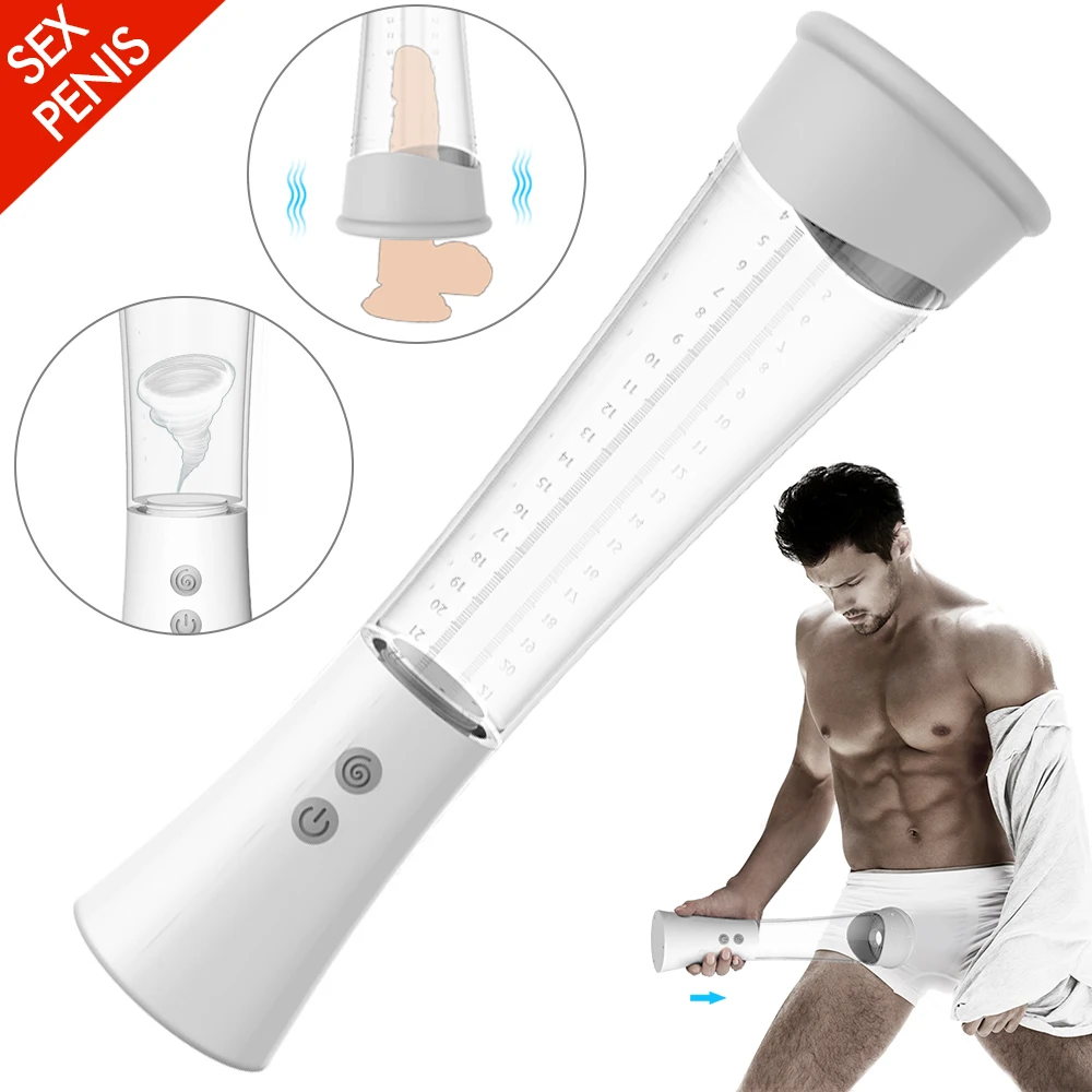 Вибратор насос для увеличения пениса устройство Мужской мастурбатор