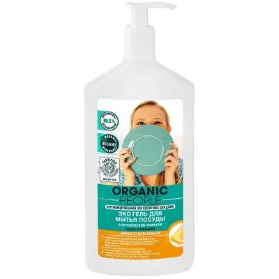 Эко-гель для мытья посуды «Green clean lemon» Organic People, 500 мл