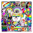 2021 новые радужные цвета Индивидуальные DIY граффити декоративные наклейки холодильник водонепроницаемые наклейки оптовая продажа