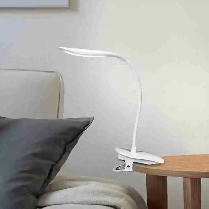 

Portable LED Desktop Touching Desk Lamp Curved Guide USB Recharging Bookcase Clamped Lighting Plate Y2Y2