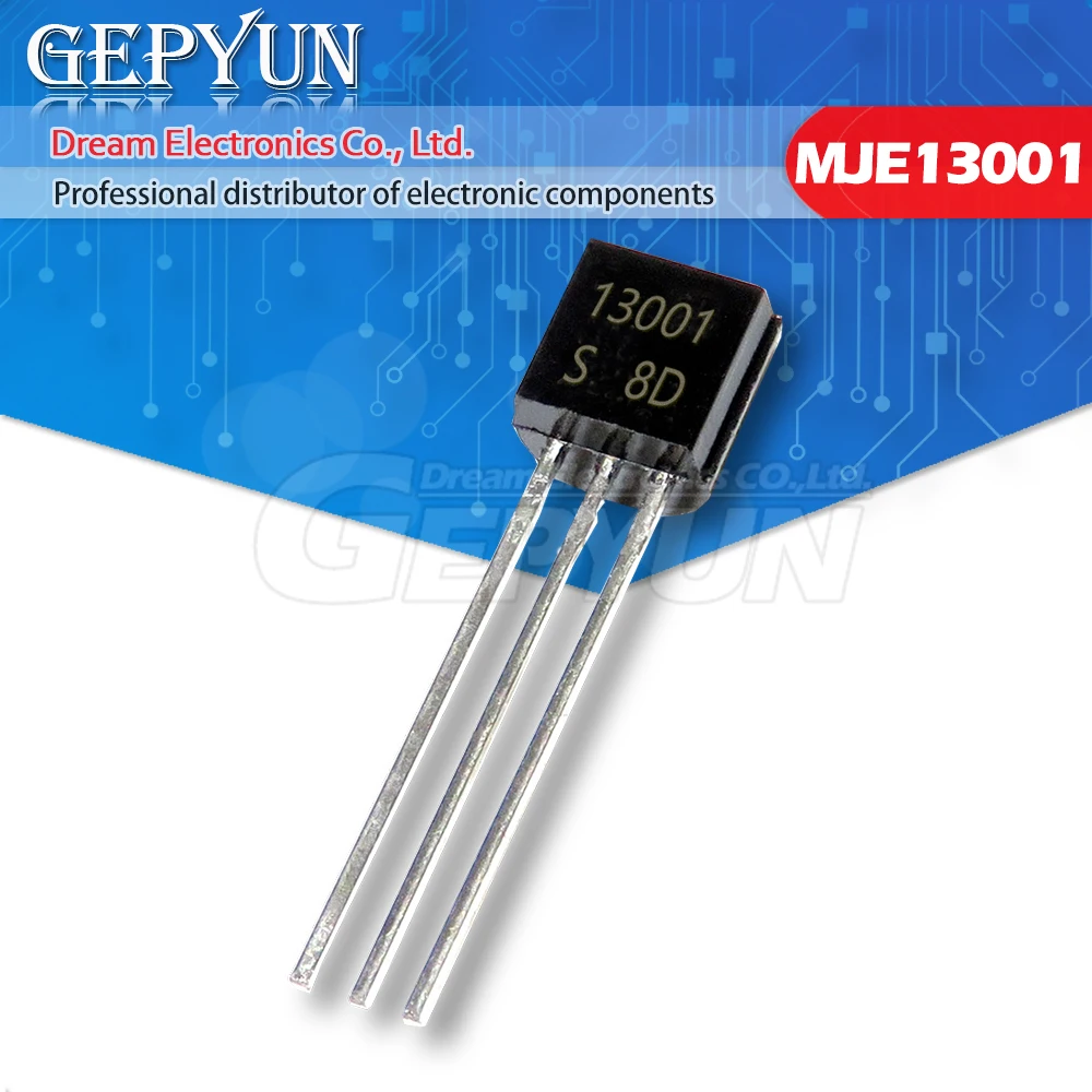 

100 шт. MJE13001 TO-92 13001 TO92 E13001 Новый триодный транзистор