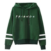 2021 new popular spring and autumn letter sweaters friends european and american trend parallel bars hooded sweaters
