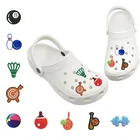 Подвески для обуви из ПВХ для занятий спортом, баскетболом, боулингом, мячом, волейболом, футболом, сабо, украшения для обуви, аксессуары, 1-5 шт.