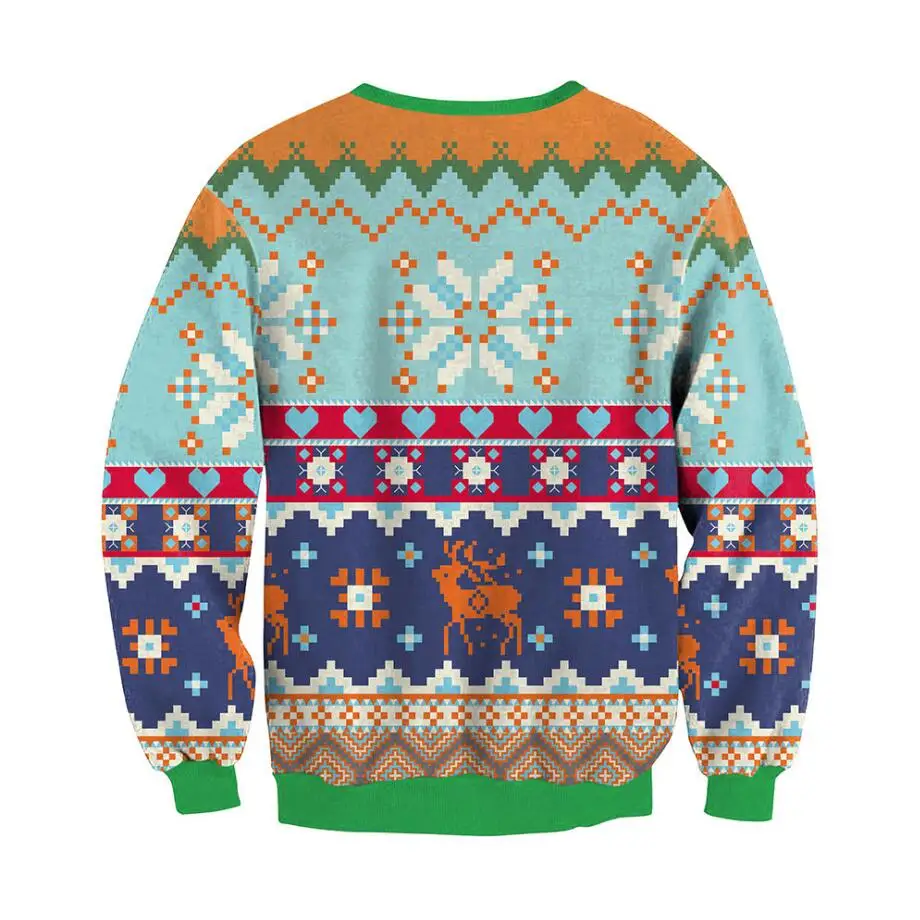 Свитер для мужчин и женщин Уродливый Рождественский свитер с 3D забавными