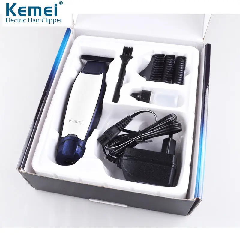 US-plug KEMEI триммер для бороды, перезаряжаемая электрическая машинка для стрижки волос, бритва, Беспроводная Машинка для стрижки волос dfdf - Цвет: US-plug