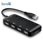 USB-концентратор с 4 портами USB 3,0 и светодиодсветодиодный светкой