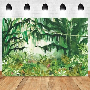 Yeele Summer Tropical Jungle Forest Painting Tree Leaves Newborn Baby
Portrait Photography Backdrops Vinyl Photo Background