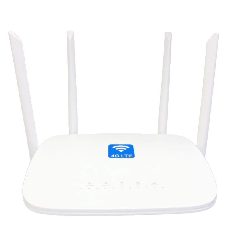 

300Mbps Router 4G LTE Wifi CPE 4 High Gain Antenna 4G Router FDD B1/3/7/8/20 External Antenna 4G LTE CPE Router EU Plug