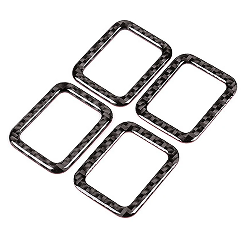 

New Soft Carbon Fiber Door Child Lock Button Switch Panel Cover Trim for Land Rover Discovery Sport 2015-2019