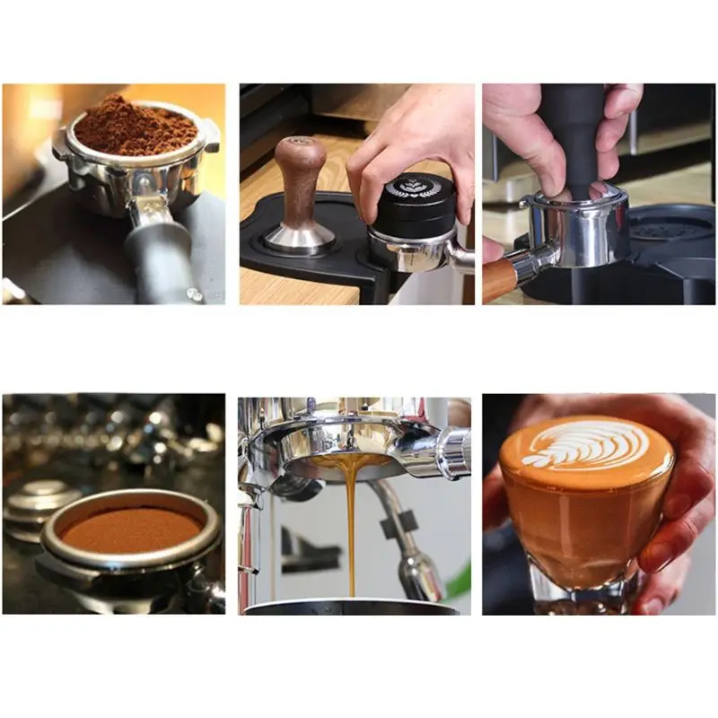 58mm Coffee Machine Filter Holder E61 Bottomless Portafilter with Wooden Handle Replacement Accessory | Дом и сад