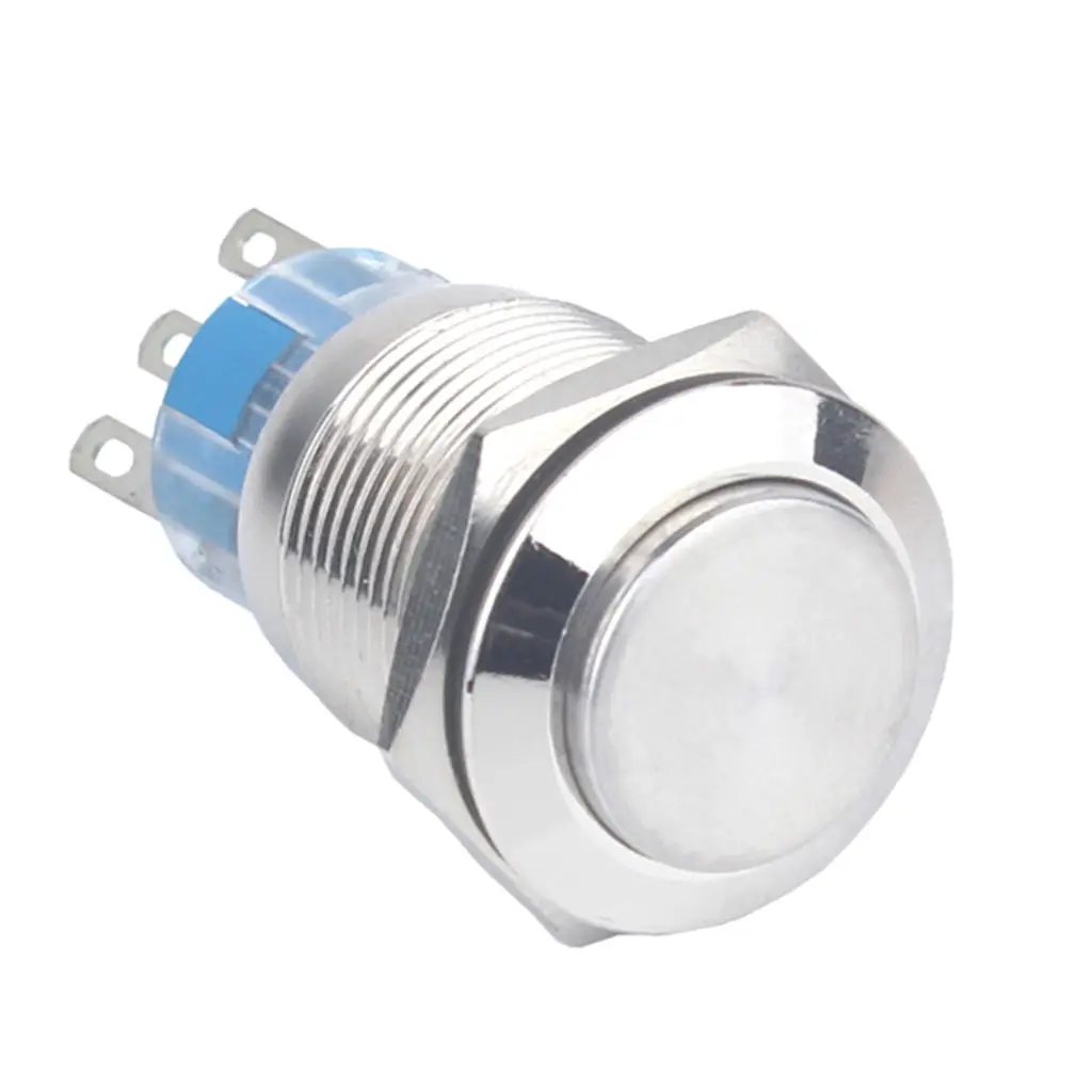 

19mm Resetable Momentary Push Button Switch 12V 1NO 1NC IP67