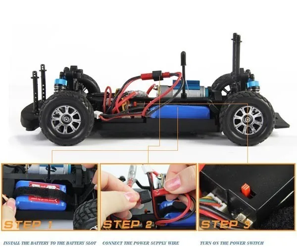 WLtoys A949 гоночный Радиоуправляемый автомобиль RTR 4WD 2,4 GHz игрушки Радиоуправляемый автомобиль 1:18 высокая скорость 50 км/ч электронная машина