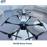 new eft x6120 industry application drone frame with six axiswheelbase 1200mm with hobbywing x6 or top t8 power system kit