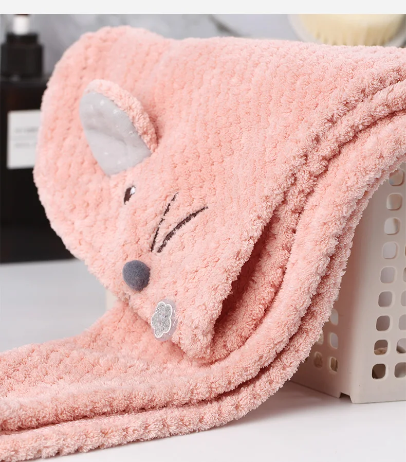 Полотенце для волос из микрофибры быстросохнущее полотенце шапочки ванны шляпа