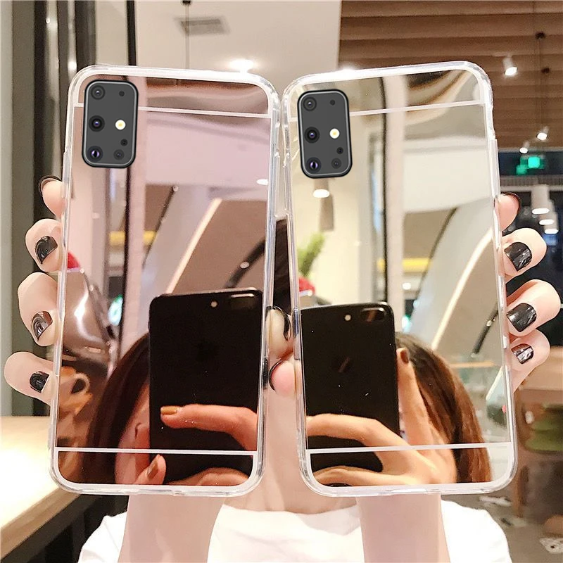 Зеркало ТПУ чехол для Vivo Y50 Y30 Y19 Y12 Y15 Y17 U3x V17 V15 V11 Pro Y91 Y93 Y95 V11i Y81 Y71 Y51 X50 Lite силиконовый