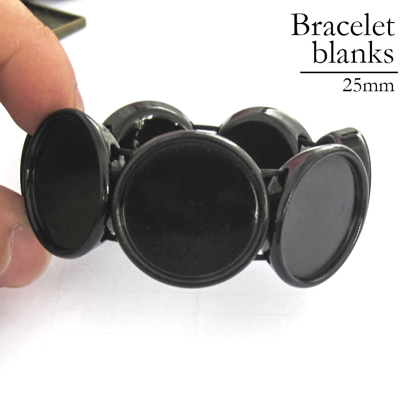 10 шт. растягивающийся Овальный держатель для браслета 25 мм | Украшения и