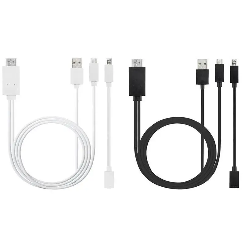 

HDMI-compatible Adapter Cable 1080P Universal Model Android Phone Mobile HDMI-compatible TV HD Cable To Phone Adapters B0G8