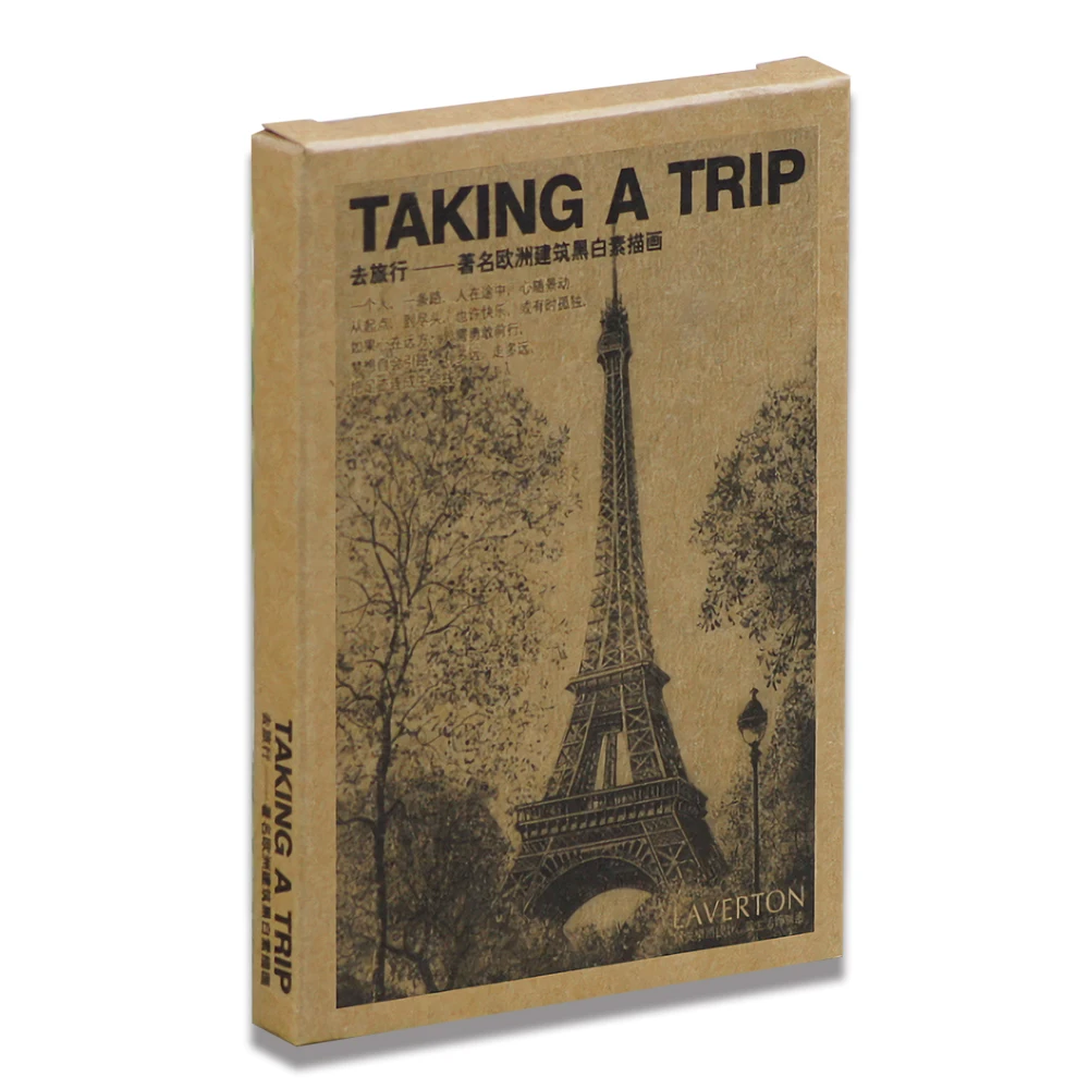 Европейский архитектурный эскиз желаю бизнес открытка s подарок на день рождения