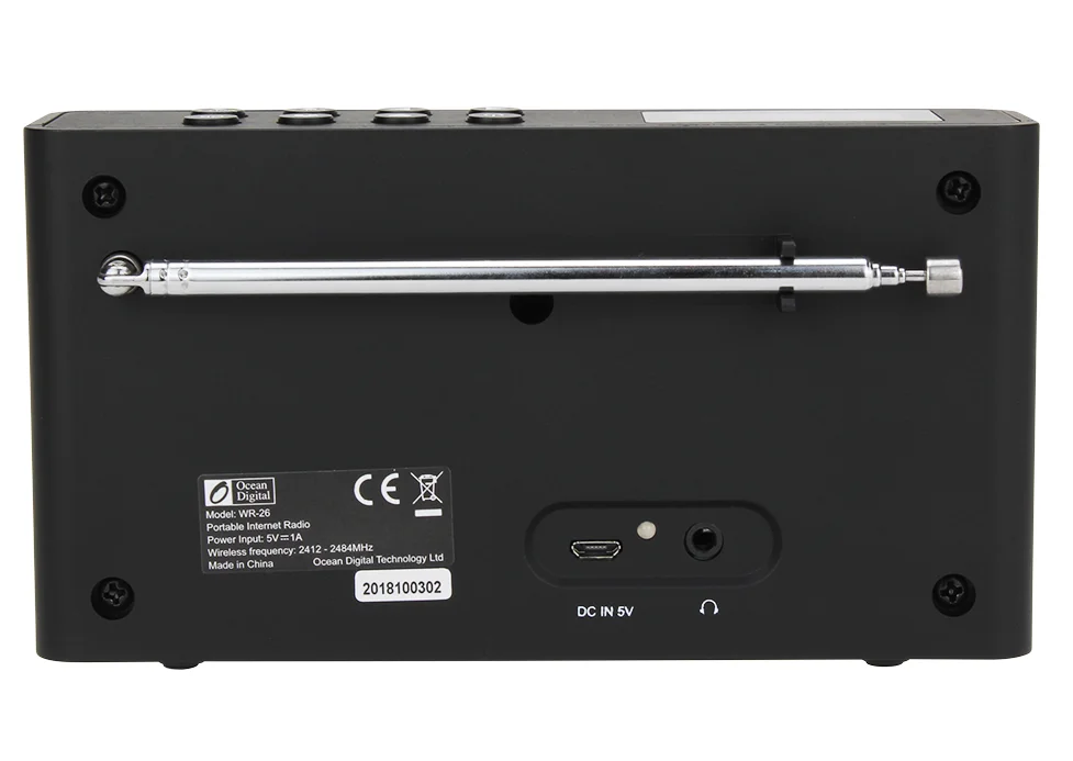 DAB +/WiFi/FM/UPnP/DLNA Ocean Digital WR-26 многоязычное меню портативное Интернет-радио Bluetooth