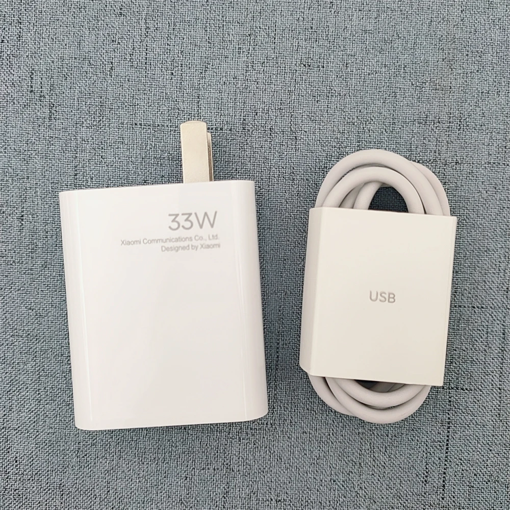 Оригинальное зарядное устройство 33 Вт для Xiaomi EU/US турбо-зарядка с кабелем типа C