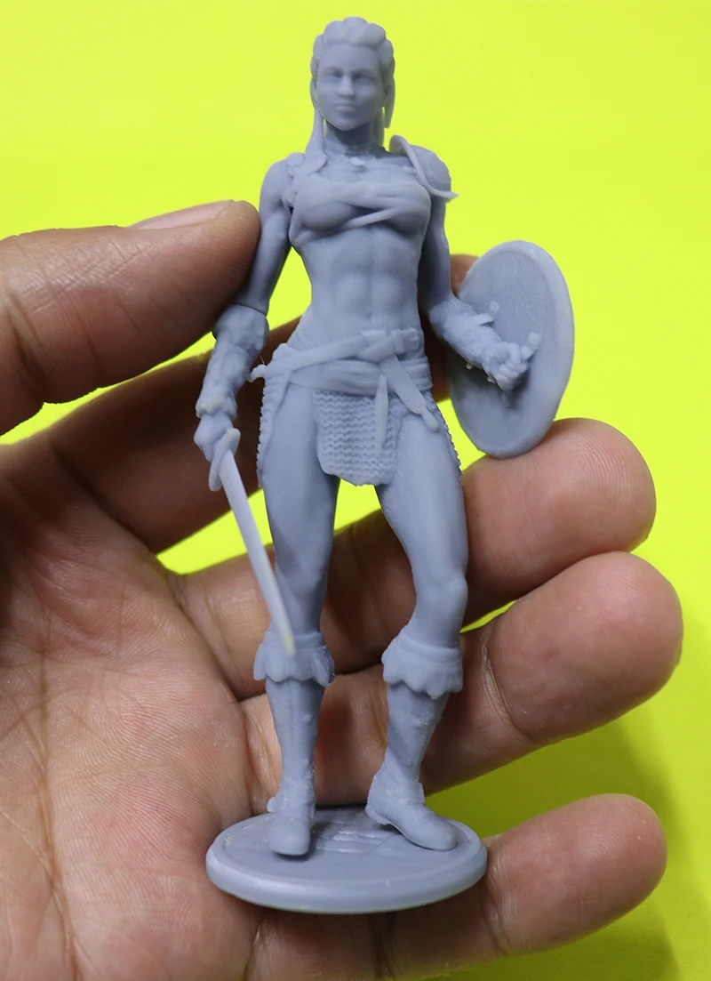 

1/24 75mm 1/18 100mm 10cm Resin Model Kits Beautiful Girl Gladiator Figure Unpainted No Color Unassembled RW-025