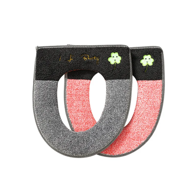 Светящийся теплый мягкий чехол для унитаза моющаяся крышка ручка на молнии