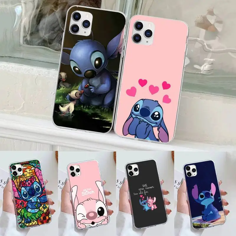

cute cartoon Stitchs Phone Case for iPhone 11 12 13 mini pro XS MAX 8 7 6 6S Plus X 5S SE 2020 XR case