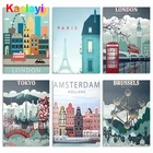 5D картина из страз сделай сам, Лондонская японская картина Стразы, квадратная вышивка из страз, живописная мозаика, подарок на стену Artzs529