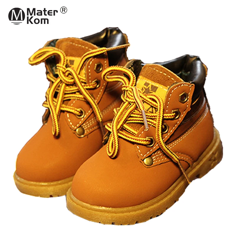 

Size 21-30 Children's Shoes with Anti-slippery Boys Warm Casual Shoes Girls Wear-resistant Martin Boots Kids Snow Boots for Baby