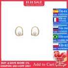 MC 2021 новый дизайн жемчуг неправильной формы круглые серьги-гвоздики для женщин девушек модные корейские Роскошные праздвечерние чные медные серьги-пластины ювелирные изделия