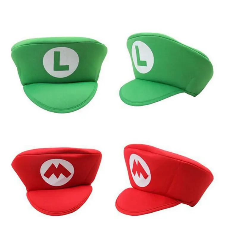 Anime Super Mario Hat Bros Cosplay Outdoor Sun Snapback Adjustable Baseball Cap Party Prop Gift Kids Adult Wholesale | Тематическая