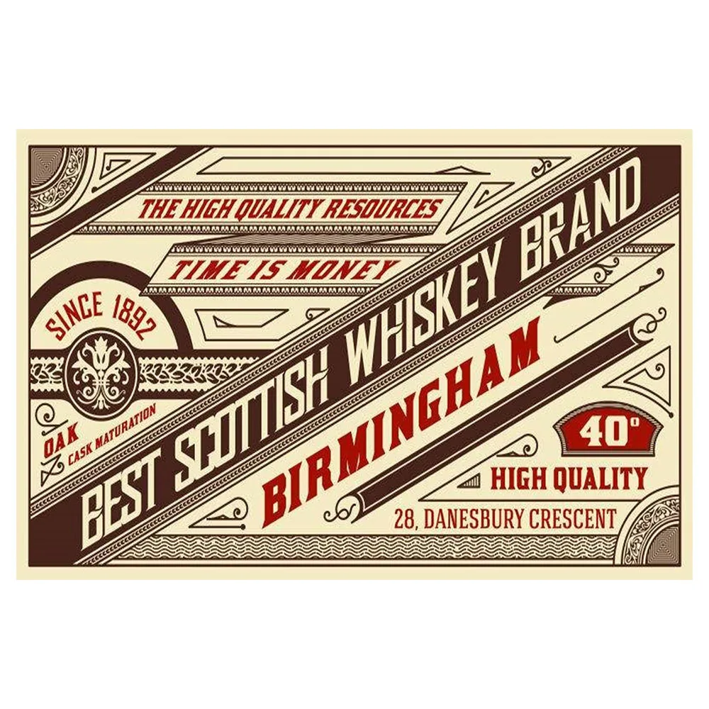 

Vintage Metal Tin Signs Pub Bar Wall Decorative Plates Whiskey Wine Retro Poster Room Decoration Posters Plate 12 X 8 Inches