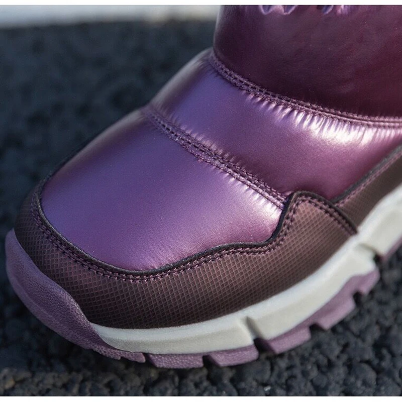 BONA 30 градусов зимняя теплая детская обувь кроссовки водонепроницаемая для